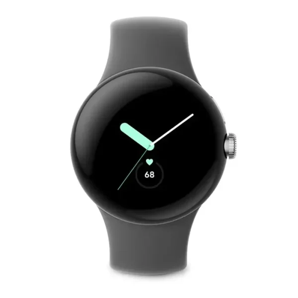 Google Pixel Watch 41mm Smartwatch with WiFi, GPS, BT and Heart Rate Monitor in Bulk Packaging (Silver Charcoal)