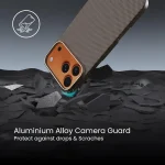 AZTECH Premium Aramid Fiber (Kevlar) Case for iPhone 16 Pro Max – | Ultra-Slim, Lightweight, Shockproof Protection | MagSafe Compatible, Anti-Fingerprint, Raised Camera & Screen Edges - Image 3