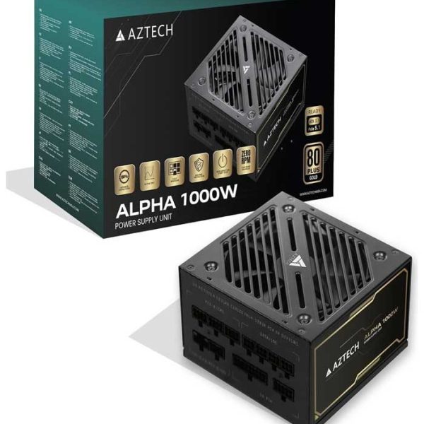 AZTECH ALPHA 1000W 80Plus Gold Fully Modular Power Supply Unit (PSU)