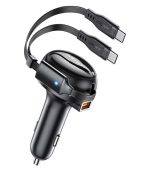 ACEFAST Fast Car Charger - 53W with 2-in-1 Cable