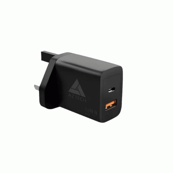AZTECH GaN II HyperCharger Dual Ports 45W USB - C, USB - A