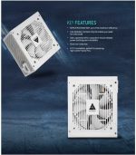 AZTECH OMEGA 1250W 80 Plus Gold ATX 3.1 & PCIe 5.1 Ready Fully Modular Power Supply Ultra‑Quiet Hybrid Fan PSU 120 mm, Japanese 100% 105 °C Caps, ZERO RPM Low noise Control RTX 40 PSU & Ryzen & Intel - Image 3