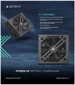 AZTECH ALPHA 1000W 80Plus Gold Fully Modular Power Supply Unit (PSU) - Image 3