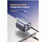 UGREEN Nexode 65W 3-Port Type C Charger, Foldable USB-C Wall Fast Charge Plug, GaN Laptop Charging Adapter Compatible for MacBook Air, HP/Dell/Lenovo, iPad,... - Image 2