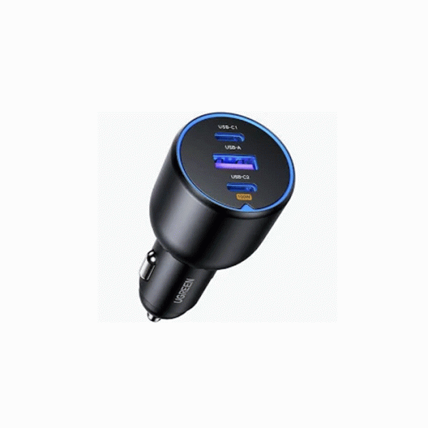 UGREEN 130W 3-Port PD 100W PD3.0/QC4.0/PPS Fast Car Charger