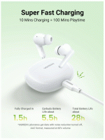 UGREEN Earbuds HiTune P3 True Wireless White - Image 3
