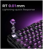 GravaStar Mercury V75 Lite Hall Effect Magnetic Gaming Keyboard – 8KHz Rapid Trigger Wired 75% Keyboard, Adjustable Actuation, Hot-Swappable Switches, Transparent RGB for PC/Mac - Image 2