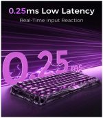 GravaStar Mercury V75 Lite Hall Effect Magnetic Gaming Keyboard – 8KHz Rapid Trigger Wired 75% Keyboard, Adjustable Actuation, Hot-Swappable Switches, Transparent RGB for PC/Mac - Image 3