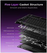 GravaStar Mercury V75 Lite Hall Effect Magnetic Gaming Keyboard – 8KHz Rapid Trigger Wired 75% Keyboard, Adjustable Actuation, Hot-Swappable Switches, Transparent RGB for PC/Mac - Image 7