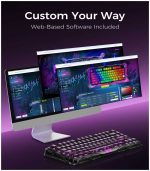 GravaStar Mercury V75 Lite Hall Effect Magnetic Gaming Keyboard – 8KHz Rapid Trigger Wired 75% Keyboard, Adjustable Actuation, Hot-Swappable Switches, Transparent RGB for PC/Mac - Image 8