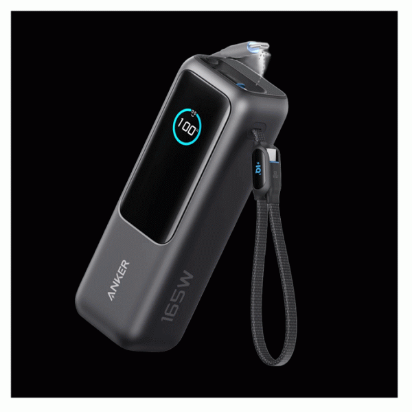 Anker Laptop Power Bank (25K, 165W, Built-In and Retractable Cables)