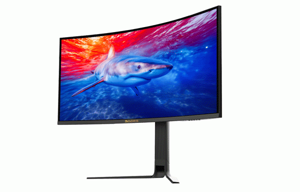 SADES GL-Shark 34-inch Curved Gaming Monitor, 3440x1440 QHD, 21:9 Ultra-Wide, VA Panel, 3000:1 Contrast, 0.5ms MPRT, 180Hz, HDR400