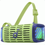 Soundcore Boom 3i Outdoor Speaker, Industry-First Floating Playback, 5x Saltwater-Resistant & Ultra-Durable, Double the Bass with BassUp™ , 16 Hours of Nonstop, Jungle Green | Boom 3i