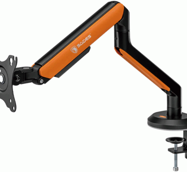 Sades Apep Single Monitor Mount Arm, Max size Up to 32" Inch, Up to 9KG Load, Universal VESA Compatibility, Gas-spring Mechanism, Orange | SA-MA02