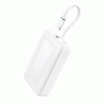 Anker 20000mAh Zolo Power Bank, 30W, Built-In USB-C, 1 USB-C, 1 USB-A – White