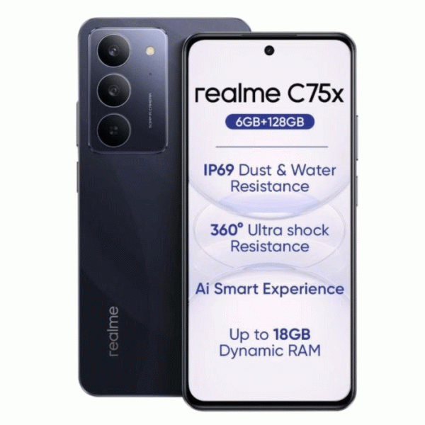 Realme C75X, 8GB, 256GB, 4G- Oceanic Blue
