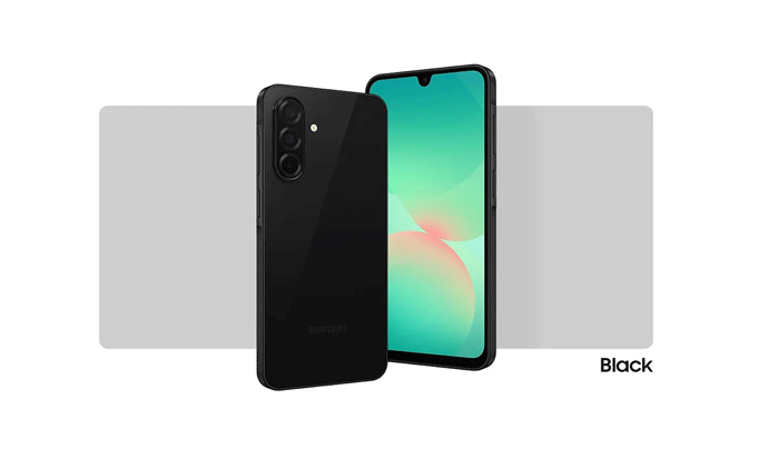 samsung-A26 Samsung Galaxy A26 5G 128GB 6GB RAM Black Smartphone - Image 1