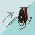 MOON Travel-Lite  - Cabin Stroller, Fire Red - Image 3