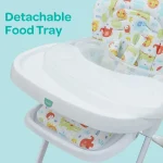 MOON  Apex Baby Highchair With 7 adjustable heights and Reclining Feature-Beige - Image 3