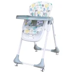 MOON  Apex Baby Highchair With 7 adjustable heights and Reclining Feature-Grey