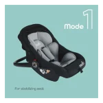 MOON Bibo Baby Carrier/Car Seat - Black - Image 4
