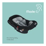 MOON Bibo Baby Carrier/Car Seat - Black - Image 2
