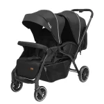 MOON Dois - Twin Stroller - Black, Twin Baby Stroller Pram