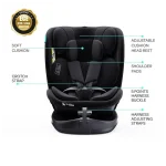 MOON GYRO PRO Baby Car Seat - Black - Image 4