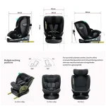 MOON GYRO PRO Baby Car Seat - Black - Image 2