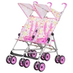 MOON Jet Plus Twin Buggy-Pink