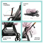 MOON Revo 360 stroller, Pink - Image 3