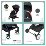 MOON Ritzi - Cabin Stroller - Black - Image 2