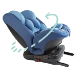 MOON Rover -Baby/Infant Car seat Group:(0+,1,2,3) (0-12 years) 360° Rotate - Blue