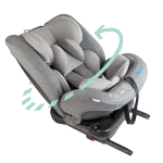 MOON Rover -Baby/Infant Car seat Group:(0+,1,2,3) (0-12 years) 360° Rotate - Grey