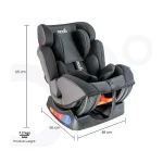 MOON Sumo Baby/Infant Car seat suitable from Birth to 6 Years-(Group(0,1,2) (0-25 Kg) Ash Grey - Image 4