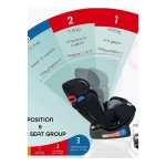 MOON Sumo Baby/Infant Car seat suitable from Birth to 6 Years-(Group(0,1,2) (0-25 Kg)-Black - Image 4