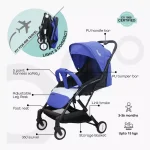 MOON Travel-Lite - Cabin Stroller, Royal blue - Image 4