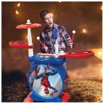 My Rock Band Spider-Man Complete Electronic Luminous Drums Set with Seat - Image 4