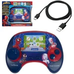 Power Console® SpiderMan educational handheld bilingual talking console with 100 activities and 2,8" colour LCD screen in French and English